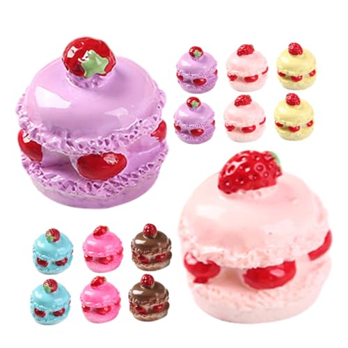 ERINGOGO 18pcs Simulation Kuchen Miniatur Trep Play Toy Miniatur Cakes Dollhouse Cake Model Miniature von ERINGOGO