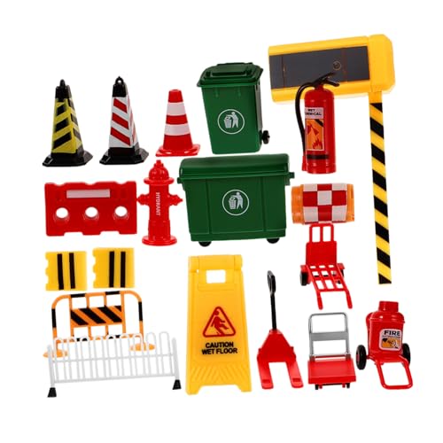 ERINGOGO 19 Stück Teiliges Mini Verkehrsschild Robustem Realistische Mini verkehrsbarrieren und Straßenabsperrungen Pädagogisches Lernspielzeug für Verkehrssicherheit und Eltern Junge ERINGOGO 19 Stück Teiliges Mini Verkehrsschild Robustem Realistische Mini verkehrsbarrieren und Straßenabsperrungen Pädagogisches Lernspielzeug für Verkehrssicherheit und Eltern Junge von ERINGOGO
