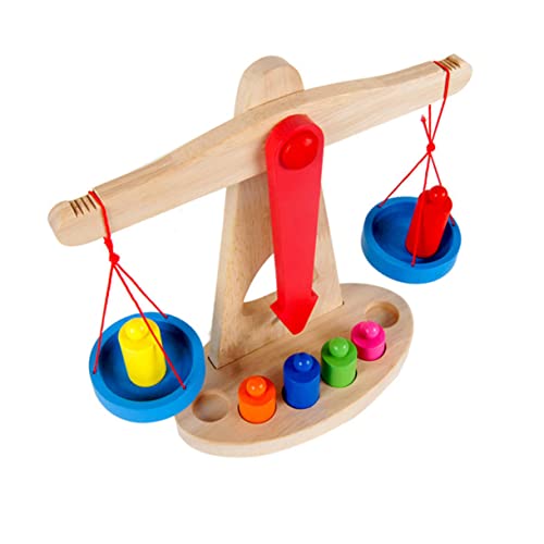 ERINGOGO 1Satz Balance Für Holzspielzeug Zur Frühen Bildung Mit Gleichgewichtsskala Pädagogisches Lernspielzeug Für Jungen Und Mädchen Für Kindergarten Und Zuhause von ERINGOGO