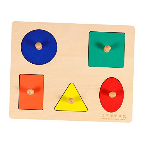 ERINGOGO 1Satz Holz Formpuzzle Für Kleinkinder Pädagogisches Zur Frühkindlichen Geometrische Formen Für Junge Mädchen Ab Jahr Montessori Für Lernspiel Und Spaß von ERINGOGO