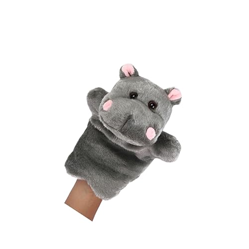 ERINGOGO 1Stk Geschichte erzählende Marionette puppentrage Geschichte Marionette Handpuppe für Kinder Nilpferd Handpuppe Dark Grey von ERINGOGO