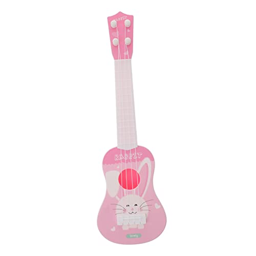 ERINGOGO 1Stk Gitarrenspielzeug Pädagogisches Lernspielzeug -Ukulele Toys Kleinkind Kleinkinder simulierte Gitarre Akustikgitarre im Vintage-Stil Rosa von ERINGOGO