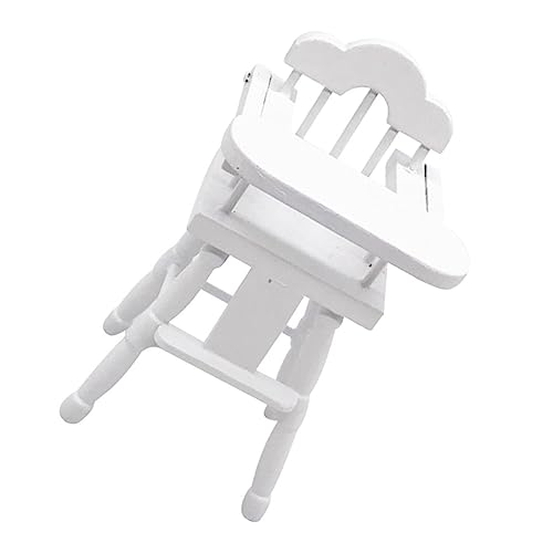 ERINGOGO 1Stk Hochstuhl Spielzeug puppenhaus Stuhl Holz puppenzubehör möbel babystuhl babyhochstühle Modelle Mini-Hocker Mini-Stuhl-Modell Möbel für Fütterstühle hölzern von ERINGOGO