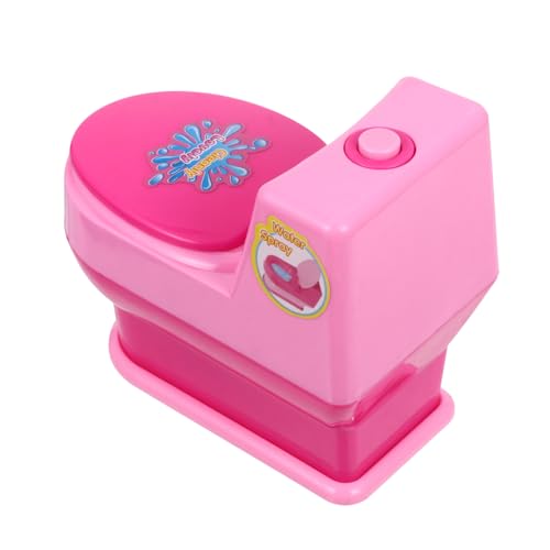 ERINGOGO 1Stk Simulationsspielzeug lustige Streichspielzeuge Toilette Babyspielzeug Party Spielzeug für Kinder kinderspielzeug Bath Toy Mini-Rollenspiel Mini-House-Szenendekor Plastik Rosa von ERINGOGO