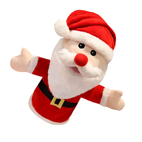 ERINGOGO 1stk Santa Handpuppe Tragen Animiert Ornamente Weihnachtsplüschtiere Weihnachtshandpuppe Weihnachtspuppen Plüsch Handpuppe Kuscheltiere Marionette Pp Baumwolle von ERINGOGO