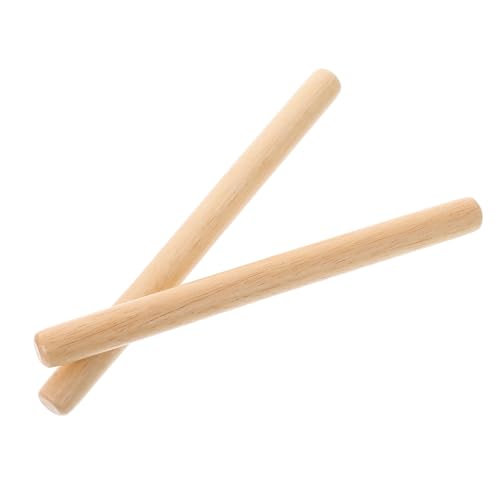 ERINGOGO 2 STK Instrument Stick Rhythmus Stick Schlagzeug Jazz-Drumsticks Rhythmus-Sticks Musikinstrumente Rhythmusstöcke Schlägelstöcke Für Trommeln Beißen Musik Musical Holz von ERINGOGO