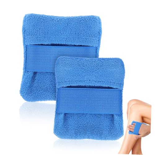 ERINGOGO 2 STK Sandpulverbeutel Sandreiniger-handschuh Strandutensilien Sand Abwischbare Handschuhe Sandentferner Urlaub Muss Haben Sandentfernungshandschuh Blue Korallenvlies von ERINGOGO