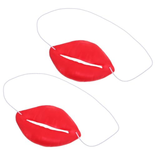 ERINGOGO 2 STÜCK Lustige Party Requisiten Rote Dicke Lippen Sausage Mouth Cosplay Zubehör für Fasching Spaß Dekoration ERINGOGO 2 STÜCK Lustige Party Requisiten Rote Dicke Lippen Sausage Mouth Cosplay Zubehör für Fasching Spaß Dekoration von ERINGOGO