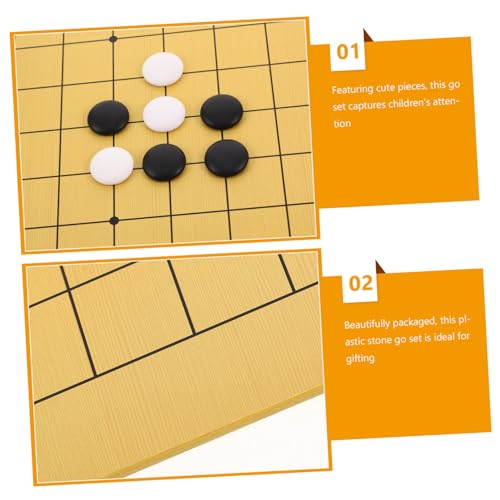 ERINGOGO 2 Sätze Go Spielset mit Doppelseitigem Brett und Niedlicher Bär Chess Bowl Tragbares Go Spiel mit Plastik Lernspiel für Kognitive Entwicklung und Reisen ERINGOGO 2 Sätze Go Spielset mit Doppelseitigem Brett und Niedlicher Bär Chess Bowl Tragbares Go Spiel mit Plastik Lernspiel für Kognitive Entwicklung und Reisen von ERINGOGO
