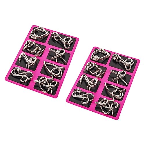 ERINGOGO 2 Sätze Interlock Spielring Knobelspiel für Erwachsene Gehirntraining Konzentrationsförderndes Fidget Puzzle Reiseleichtes Denkspiel für Junge Mädchen und Jugendliche ERINGOGO 2 Sätze Interlock Spielring Knobelspiel für Erwachsene Gehirntraining Konzentrationsförderndes Fidget Puzzle Reiseleichtes Denkspiel für Junge Mädchen und Jugendliche von ERINGOGO