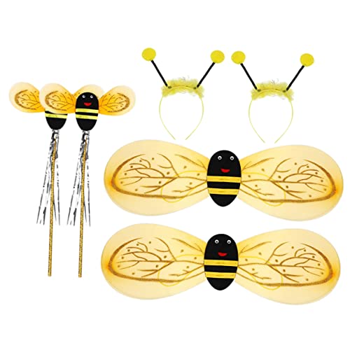 ERINGOGO 2 Sätze Kleine Bienenrequisiten Halloween- -Cosplay Bienen-Cosplay-zubehör Stirnband Machen Kostüme Für Mädchen Honigbiene Kinder Stirnbänder Kinderanzüge Kinderkleid Plastik von ERINGOGO