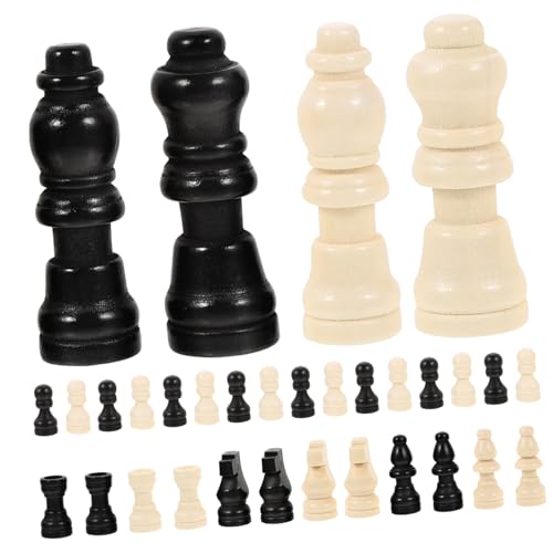 ERINGOGO 2 Sätze Mini Holz Schachfiguren Kleine Schachstücke Ersatzteile für Schachbrett Kompakt Tragbar für Lehren und Bastelprojekte ERINGOGO 2 Sätze Mini Holz Schachfiguren Kleine Schachstücke Ersatzteile für Schachbrett Kompakt Tragbar für Lehren und Bastelprojekte von ERINGOGO