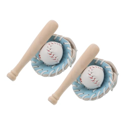 ERINGOGO 2 Sätze Miniatur Baseballset mit Handschuh und Ball Leichtes Sportzubehör für Puppenhausdeko Garten Kuchenverzierung Fördert Spielerisch Baseballanfänger ERINGOGO 2 Sätze Miniatur Baseballset mit Handschuh und Ball Leichtes Sportzubehör für Puppenhausdeko Garten Kuchenverzierung Fördert Spielerisch Baseballanfänger von ERINGOGO