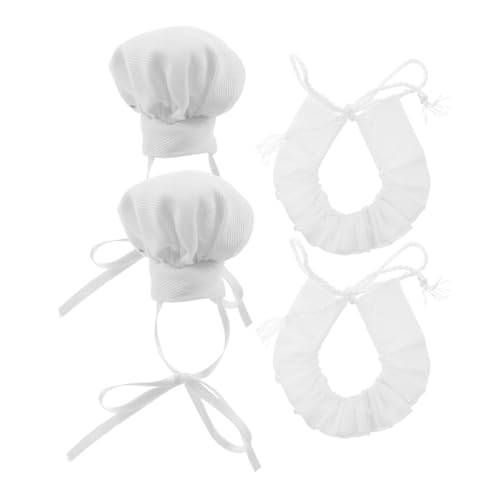 ERINGOGO 2 Sätze Miniatur Kochmützen Halstücher für Puppen Verstellbare Dekorative Kleine Chef-hüte aus Baumwolle Geeignet für Stofftiere und Puppenhaus Rollenspiele ERINGOGO 2 Sätze Miniatur Kochmützen Halstücher für Puppen Verstellbare Dekorative Kleine Chef-hüte aus Baumwolle Geeignet für Stofftiere und Puppenhaus Rollenspiele von ERINGOGO