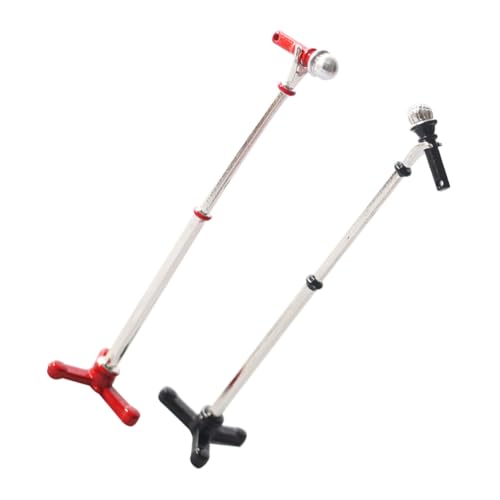 ERINGOGO 2 Sätze Miniatur Mikrofonmodell Puppenhaus Zubehör Lebensecht Kleines Mikrofon Dekoration für Puppenhaus Szenen und Foto Requisiten ERINGOGO 2 Sätze Miniatur Mikrofonmodell Puppenhaus Zubehör Lebensecht Kleines Mikrofon Dekoration für Puppenhaus Szenen und Foto Requisiten von ERINGOGO