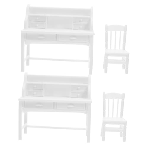 ERINGOGO 2 Sätze Miniatur Puppenhaus Schreibtisch und Stuhl Kunststoff mit Öffnenden Schubladen Realistisches Lernspielzeug für Zuhause Schule und Unterwegs Fördert Kreativität und ERINGOGO 2 Sätze Miniatur Puppenhaus Schreibtisch und Stuhl Kunststoff mit Öffnenden Schubladen Realistisches Lernspielzeug für Zuhause Schule und Unterwegs Fördert Kreativität und von ERINGOGO