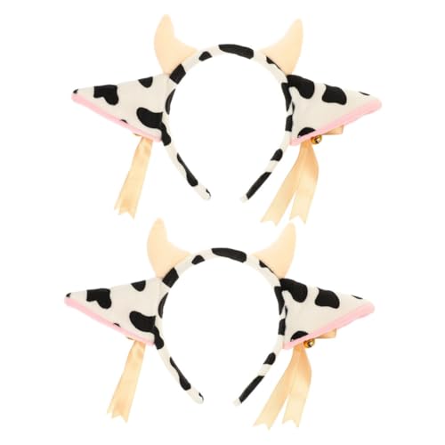 ERINGOGO 2 Sätze Plüsch Kuh Ohr Stirnband mit Glocken Weiches Cosplay Haarband für Erwachsene und Mädchen Niedliches Tier Kostüm Zubehör für Halloween Bühnenauftritte und Mottopartys ERINGOGO 2 Sätze Plüsch Kuh Ohr Stirnband mit Glocken Weiches Cosplay Haarband für Erwachsene und Mädchen Niedliches Tier Kostüm Zubehör für Halloween Bühnenauftritte und Mottopartys von ERINGOGO
