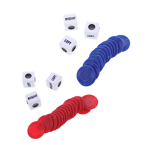 ERINGOGO 2 Sätze Spiel Würfel Party-würfel-Spielzeug Würfelspiele Ringwurfspiel Würfel-brettspiel-Spielzeug Links-rechts-würfelspielzeug Juguetes Adultos Würfel Trinken Würfel Mit Acryl Rot von ERINGOGO