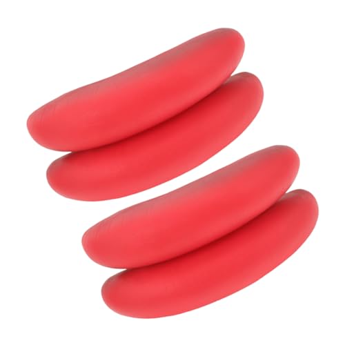 ERINGOGO 2 Sätze Wurst-Mund-Massage-Requisite Lustige Lippenprops Große Wurstlippen lustige Accessoires Cosplay-Requisiten dekorative Mundstütze Gesichts-Cosplay-Lippen Clownsmund Gummi rot von ERINGOGO