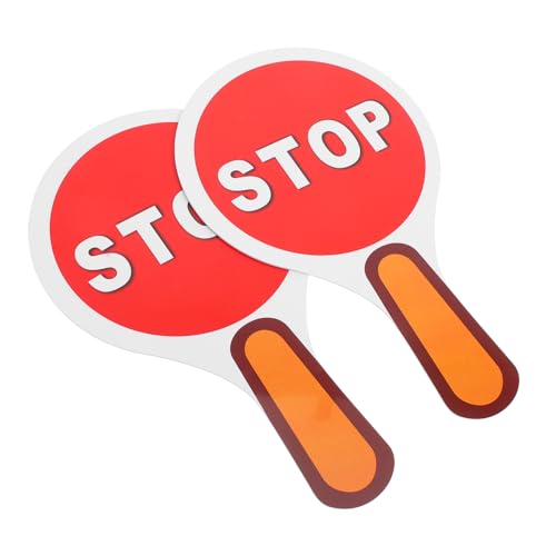ERINGOGO 2 Stück Doppelseitiges Handheld verkehrsschild Rot grün Stop go Verkehrszeichen mit Griff für Verkehrs Sicherheitstraining im Klassenzimmer ERINGOGO 2 Stück Doppelseitiges Handheld verkehrsschild Rot grün Stop go Verkehrszeichen mit Griff für Verkehrs Sicherheitstraining im Klassenzimmer von ERINGOGO
