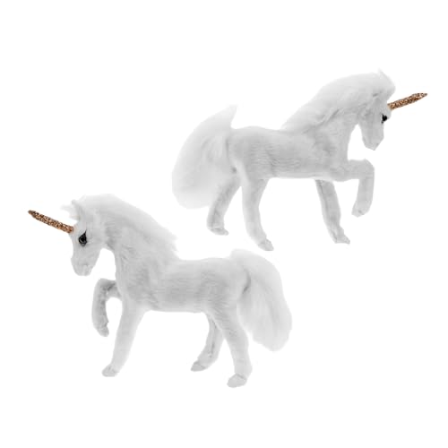 ERINGOGO 2 Stück Einhorn-Ornamente kleines Tiermodell Kuscheltiere für Mädchen süße Einhornfigur realistisches Tierspielzeug winzige Tierfiguren realistisches Tierstatue PVC Weiß ERINGOGO 2 Stück Einhorn-Ornamente kleines Tiermodell Kuscheltiere für Mädchen süße Einhornfigur realistisches Tierspielzeug winzige Tierfiguren realistisches Tierstatue PVC Weiß von ERINGOGO