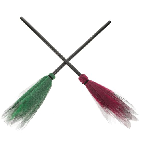 ERINGOGO 2 Stück Halloween Hexenbesen Bunter Hexenbesen Deko Besen Halloween Party Dekoration Maskerade Requisiten für und Bühnenkulisse Zufällige Farbe ERINGOGO 2 Stück Halloween Hexenbesen Bunter Hexenbesen Deko Besen Halloween Party Dekoration Maskerade Requisiten für und Bühnenkulisse Zufällige Farbe von ERINGOGO