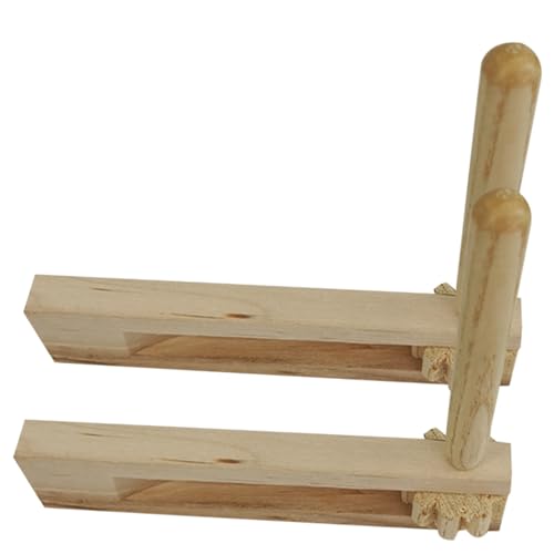 ERINGOGO 2 Stück Holzratsche Teiliges Musikinstrumente Rotierende Kastagnetten Musikspielzeug zur Früherziehung Rhythmusfördernd für Jungen Mädchen ERINGOGO 2 Stück Holzratsche Teiliges Musikinstrumente Rotierende Kastagnetten Musikspielzeug zur Früherziehung Rhythmusfördernd für Jungen Mädchen von ERINGOGO