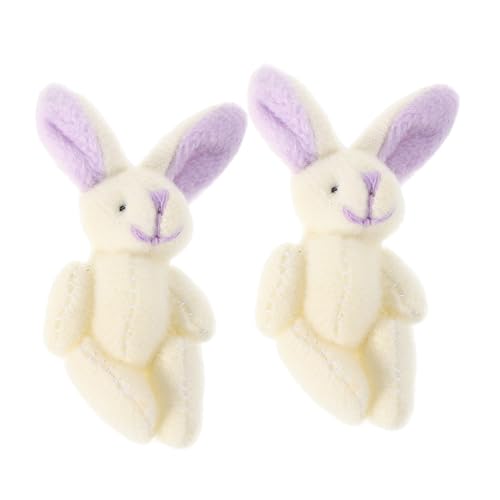 ERINGOGO 2 Stück Kleines Kaninchen Plüschtier mit Gelenken Flauschiges Kuscheltier für Geburtstags und Hochzeitsdeko Flexible Mini Hase Figuren für Osterfeiern und Partygäste ERINGOGO 2 Stück Kleines Kaninchen Plüschtier mit Gelenken Flauschiges Kuscheltier für Geburtstags und Hochzeitsdeko Flexible Mini Hase Figuren für Osterfeiern und Partygäste von ERINGOGO
