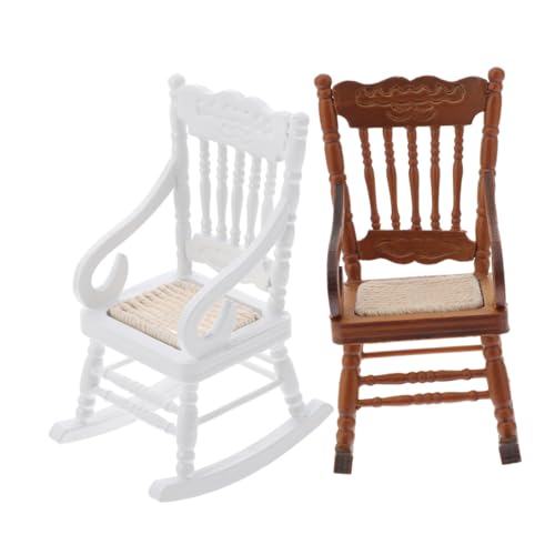 ERINGOGO 2 Stück Maßstab Holz Puppenhaus Möbel Teilig mit Weichem Seilsitz Vintage Design als Weihnachtsdeko und für Sammler und Puppenhausliebhaber ERINGOGO 2 Stück Maßstab Holz Puppenhaus Möbel Teilig mit Weichem Seilsitz Vintage Design als Weihnachtsdeko und für Sammler und Puppenhausliebhaber von ERINGOGO