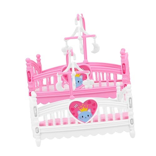 ERINGOGO 2 Stück Miniatur Puppenhaus Babybett Teiliges Abs Material Mini Schlafzimmer Möbel Zubehör Realistisch Gestaltetes Puppenbett Langlebig für Puppenhaus Dekoration ERINGOGO 2 Stück Miniatur Puppenhaus Babybett Teiliges Abs Material Mini Schlafzimmer Möbel Zubehör Realistisch Gestaltetes Puppenbett Langlebig für Puppenhaus Dekoration von ERINGOGO