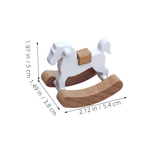 ERINGOGO 2 Stück Miniatur Schaukelpferd aus Holz Teiliges Realistisches Puppenhaus Möbel Rustikales Design Kompakte Dekoratives Accessoire für Puppenstube und Micro Landschaft ERINGOGO 2 Stück Miniatur Schaukelpferd aus Holz Teiliges Realistisches Puppenhaus Möbel Rustikales Design Kompakte Dekoratives Accessoire für Puppenstube und Micro Landschaft von ERINGOGO