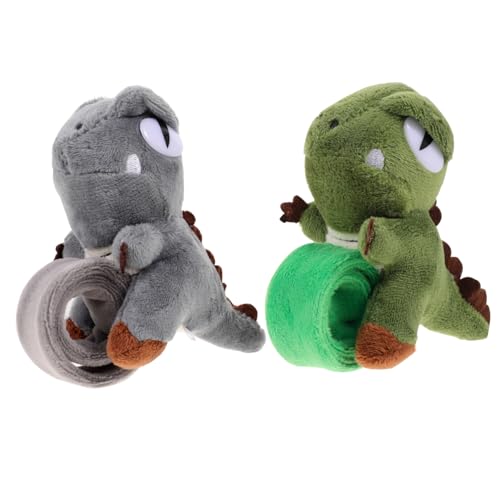 ERINGOGO 2 Stück Niedliche Dinosaurier Slap Bracelet Kuschelig Weiche Stoffarmbänder mit Tiermotiv für Kindergeburtstag Party Dekoration Jungen Mädchen ERINGOGO 2 Stück Niedliche Dinosaurier Slap Bracelet Kuschelig Weiche Stoffarmbänder mit Tiermotiv für Kindergeburtstag Party Dekoration Jungen Mädchen von ERINGOGO