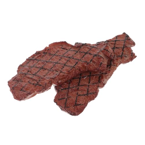 ERINGOGO 2 Stück Realistisches Teiliges Steak aus Lebensmittelechtem Glatte Oberfläche Detailgetreue Simulation Dekoratives Grill und Fotoprop für Küche und Konditorei ERINGOGO 2 Stück Realistisches Teiliges Steak aus Lebensmittelechtem Glatte Oberfläche Detailgetreue Simulation Dekoratives Grill und Fotoprop für Küche und Konditorei von ERINGOGO