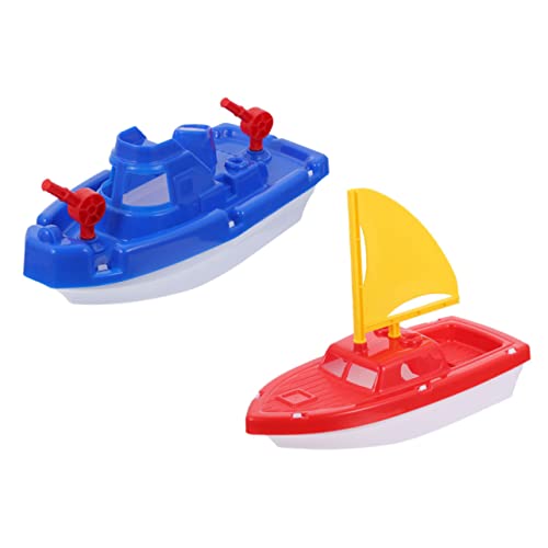 ERINGOGO 2 Stück Schnellboot Outdoor draußen Aqua Strand segelseil badespielzeug badewanne Strandsandspielzeug Strandboot Plastik von ERINGOGO