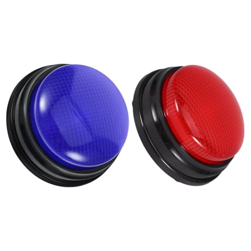 ERINGOGO 2 Stück Sprechknöpfe Aus Kunststoff Victory Sound Button Trick Button Mit Lichteffekt Victory Sound Button Trick Button Mit Lichteffekt Party Noise Maker von ERINGOGO