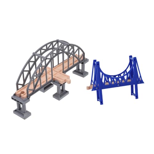 ERINGOGO 2 Stück Teiliges Eisenbahnbrücken aus Dekoratives Modell für Holzeisenbahn Zubehör Realistische Zugstrecken Brücke für Kreativen Szenenbau und Kognitiver ERINGOGO 2 Stück Teiliges Eisenbahnbrücken aus Dekoratives Modell für Holzeisenbahn Zubehör Realistische Zugstrecken Brücke für Kreativen Szenenbau und Kognitiver von ERINGOGO