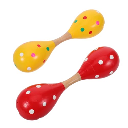 ERINGOGO 2 Stück Teiliges Holz-Maracas für Junge Mädchen Doppelseitige Rasseln Leichter Hand-schüttelspielzeug für Kleinkinder Fördert Rhythmusgefühl Hörsensitivität und Musikalische ERINGOGO 2 Stück Teiliges Holz-Maracas für Junge Mädchen Doppelseitige Rasseln Leichter Hand-schüttelspielzeug für Kleinkinder Fördert Rhythmusgefühl Hörsensitivität und Musikalische von ERINGOGO