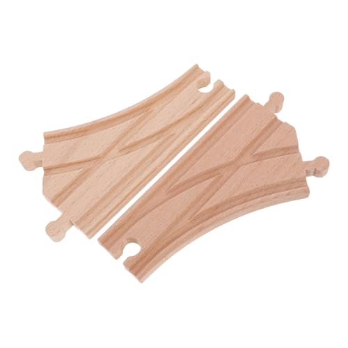 ERINGOGO 2 Stück Teiliges Holzschienen mit Multidirektionalen Weichen Robustes Holzeisenbahn Zubehör Kompatibel mit Thomas Zugsets Fördert Kognitive Fähigkeiten und Erweiterbares ERINGOGO 2 Stück Teiliges Holzschienen mit Multidirektionalen Weichen Robustes Holzeisenbahn Zubehör Kompatibel mit Thomas Zugsets Fördert Kognitive Fähigkeiten und Erweiterbares von ERINGOGO