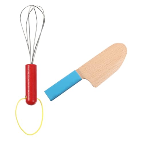 ERINGOGO 2 Stück Teiliges Küchenspielzeug für Blaues Kindermesser und Eierquirl aus Kindersicherem Material Pädagogisches Holzspielzeug für Kreative Rollenspiele und Spielerisches Lernen ERINGOGO 2 Stück Teiliges Küchenspielzeug für Blaues Kindermesser und Eierquirl aus Kindersicherem Material Pädagogisches Holzspielzeug für Kreative Rollenspiele und Spielerisches Lernen von ERINGOGO