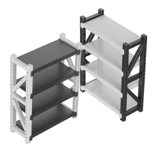 ERINGOGO 2 Stück Teiliges Puppenhaus-Regal aus Kunststoff Miniatur-lagerregal Tragbares Leichtes Einfach zu Montierender Mini Bücherregal für Kinderspiel und Puppenhaus-mikroszene ERINGOGO 2 Stück Teiliges Puppenhaus-Regal aus Kunststoff Miniatur-lagerregal Tragbares Leichtes Einfach zu Montierender Mini Bücherregal für Kinderspiel und Puppenhaus-mikroszene von ERINGOGO