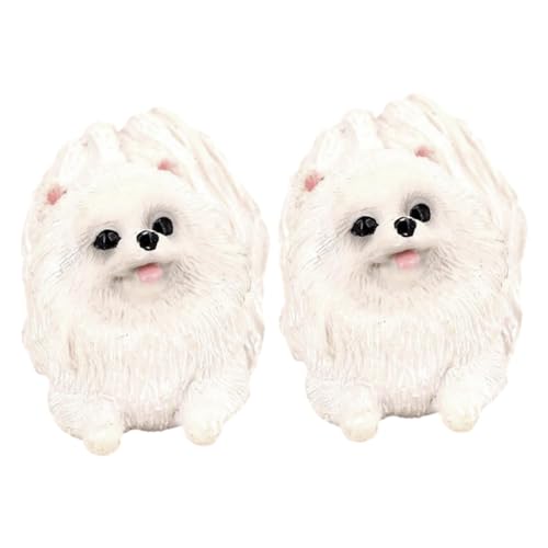 ERINGOGO 2 Stück Teiliges Realistisches Pomeranian Hunde Modell Detailgetreue Hundefigur mit Lebensechter Haltung Dekorative Welpen Nachbildung für Garten Schreibtisch und Pädagogische ERINGOGO 2 Stück Teiliges Realistisches Pomeranian Hunde Modell Detailgetreue Hundefigur mit Lebensechter Haltung Dekorative Welpen Nachbildung für Garten Schreibtisch und Pädagogische von ERINGOGO
