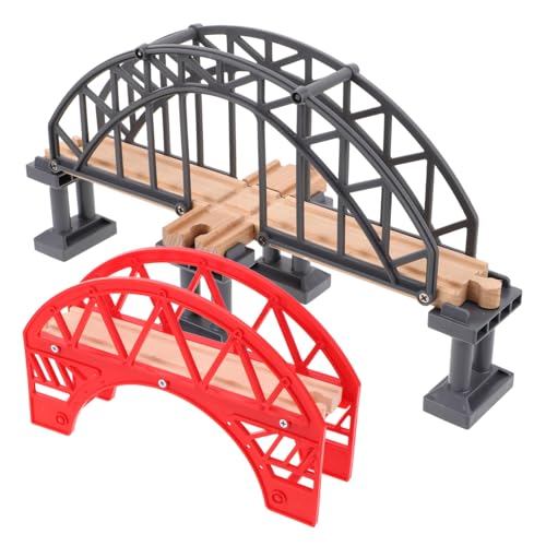 ERINGOGO 2 Stück Train Track Zubehör Kleine Robuste Brücken aus Holz und Kunststoff zum Zusammenbauen für Interaktives Zugspiel und Langlebige Eisenbahn gleisverbindung ERINGOGO 2 Stück Train Track Zubehör Kleine Robuste Brücken aus Holz und Kunststoff zum Zusammenbauen für Interaktives Zugspiel und Langlebige Eisenbahn gleisverbindung von ERINGOGO
