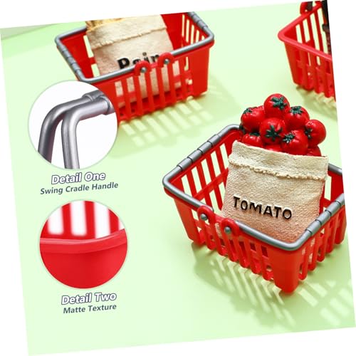 ERINGOGO 20 Stück Miniatur supermarkt einkaufskörbe aus Kunststoff Realistische Kleine Aufbewahrungskörbe für Puppenhausdekoration Wiederverwendbare Spielzeugkörbe in Rot und Weiß ERINGOGO 20 Stück Miniatur supermarkt einkaufskörbe aus Kunststoff Realistische Kleine Aufbewahrungskörbe für Puppenhausdekoration Wiederverwendbare Spielzeugkörbe in Rot und Weiß von ERINGOGO