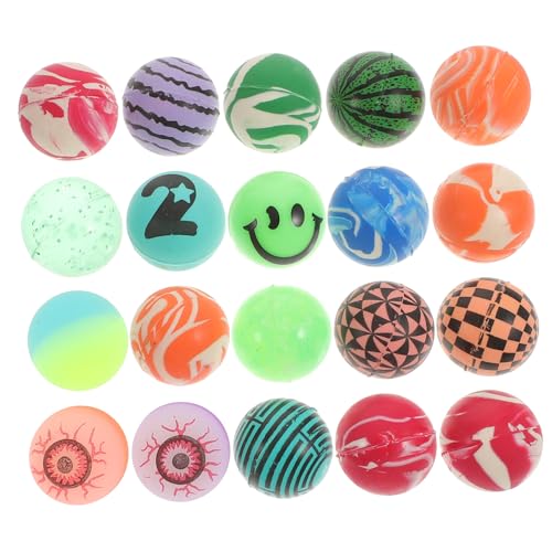 ERINGOGO 20 Stück Teiliges Bunter Hüpfbälle mit Elastischem Augapfel Muster Weiches Ungiftiges für Spiel und Freizeit Zufällige Farben Zufällige Farbe ERINGOGO 20 Stück Teiliges Bunter Hüpfbälle mit Elastischem Augapfel Muster Weiches Ungiftiges für Spiel und Freizeit Zufällige Farben Zufällige Farbe von ERINGOGO