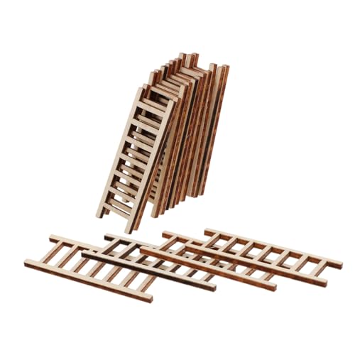 ERINGOGO 20 Stück Teiliges Mini Holzleiter für Puppenhaus DIY Dekoration Realistische Kleine Holztreppe für Sandgärten Miniaturlandschaften und Mikro Szenen Naturbelassenes Material ERINGOGO 20 Stück Teiliges Mini Holzleiter für Puppenhaus DIY Dekoration Realistische Kleine Holztreppe für Sandgärten Miniaturlandschaften und Mikro Szenen Naturbelassenes Material von ERINGOGO