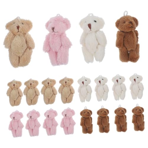 ERINGOGO 20 Stück Teiliges Mini Plüschbären Sanft Handgefertigt Kleine Kuscheltier Dekoration für Schlüsselanhänger Babygeschenk Party und DIY Zubehör ERINGOGO 20 Stück Teiliges Mini Plüschbären Sanft Handgefertigt Kleine Kuscheltier Dekoration für Schlüsselanhänger Babygeschenk Party und DIY Zubehör von ERINGOGO