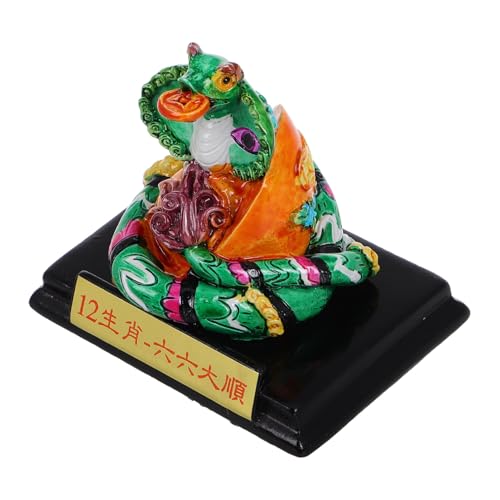 ERINGOGO 2025 Jahr Der Schlange Bemalte Ornamente Autodekoration Miniatur Tierkreiszeichen Schlangenfigur Chinesische Schlangenstatue Chinesisches Feng Shui Chinesische von ERINGOGO