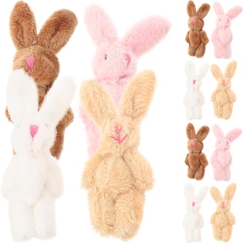 ERINGOGO 20St Plüschhasenpuppe süßes Kuscheltier Hase Plüsch Plüschkaninchen Kaninchen Plüsch hasenkuscheltiere Hasen stofftier Kaninchen Stofftier ausgestopftes Kaninchen kurzer Plüsch von ERINGOGO