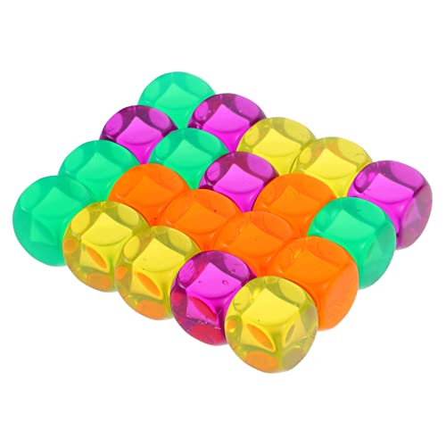 ERINGOGO 20St Transparente Leere Würfel Spielwürfel DIY Zubehör Klare Leere Würfel Brettspielwürfel würfel würfel Colour Cube spielewürfel Würfel-Modell Leere Würfelblöcke Partywürfel Acryl von ERINGOGO