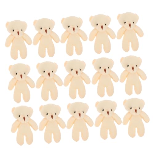 ERINGOGO 20st Mini-bär Tragen Ausgestopft Klein Bären Cartoon-bär Stoff Beige von ERINGOGO